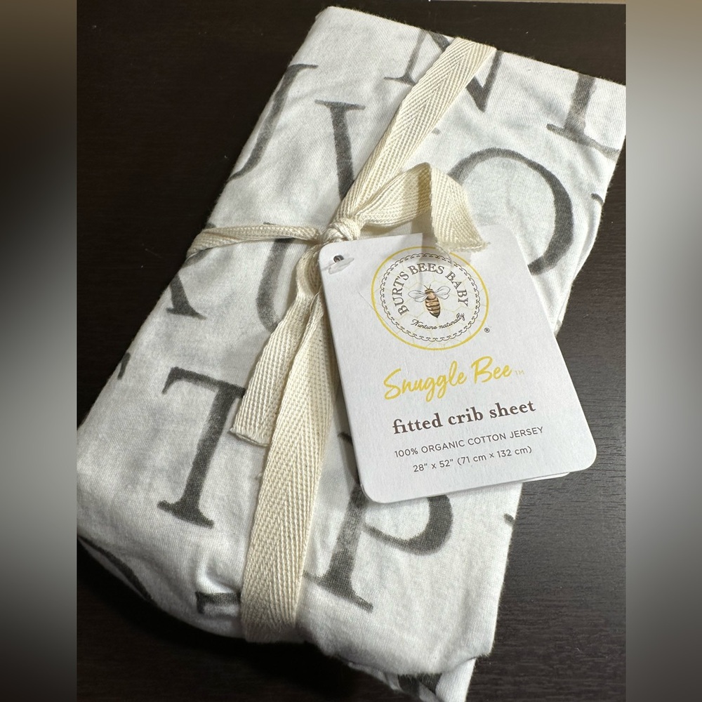 Burt’s Bees Baby Fitted Crib Sheet 100% Organic Cotton Jersey